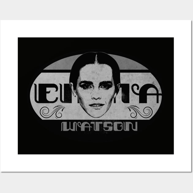 Vintage Emma BW Wall Art by CTShirts